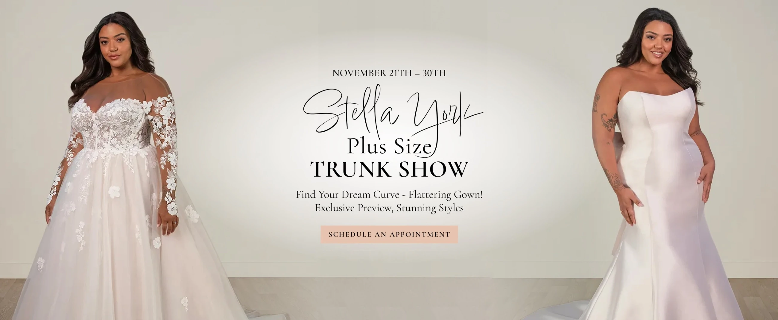 Stella York Plus Size Trunk Show
